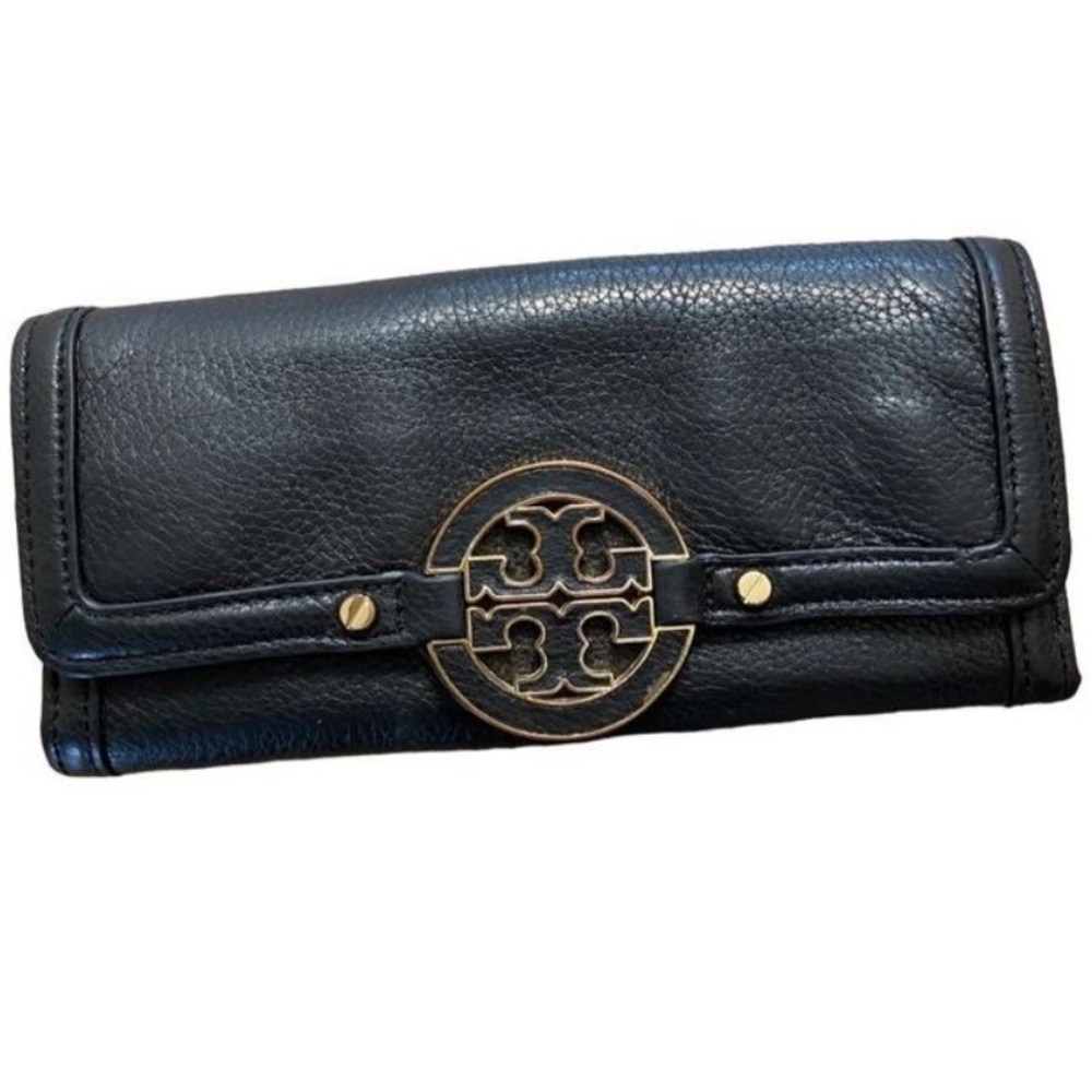 Tory Burch Black Leather Wallet